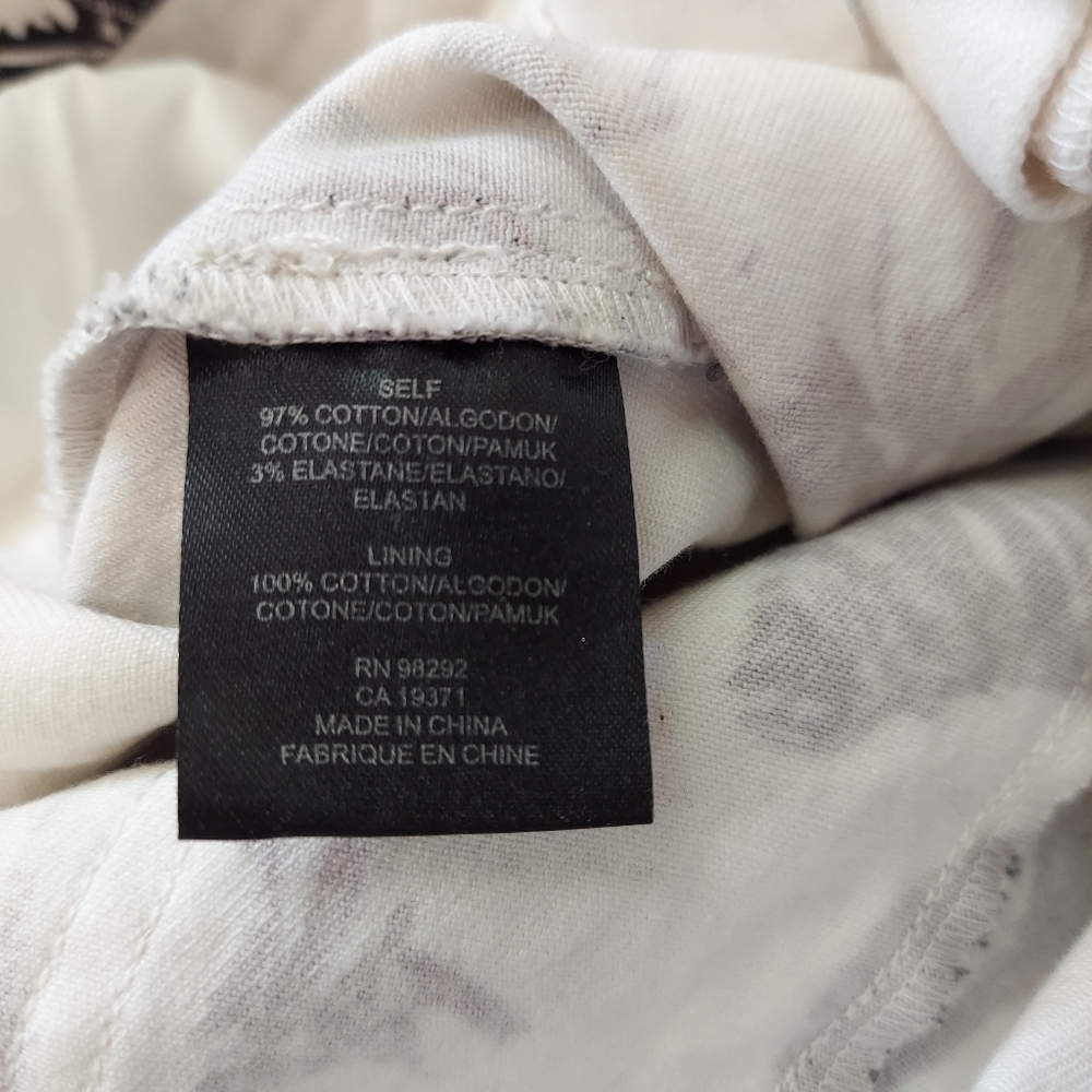 Womens Black & White Floral Bird Print Capri Pants Size 8 TIBI Business Casual - Picture 6 of 14